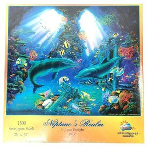 SunsOut 1500 Pc Jigsaw Puzzle Neptune's Realm by John Enright 26"x32" USA Made